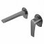 Grifo lavabo empotrado monomando Delos gun metal de Imex